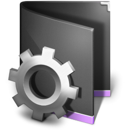 Smart Folder Black Icon 256x256 png